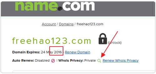 在Name.com上购买及续费域名的图文教程
